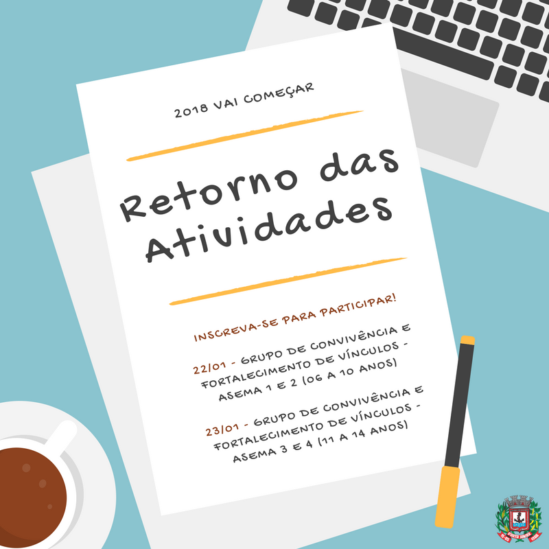 CENTRO DE REFERÊNCIA DE ASSISTÊNCIA SOCIAL RETORNA NO DIA 22 DE JANEIRO, ATIVIDADES COM CRIANÇAS E ADOLESCENTES